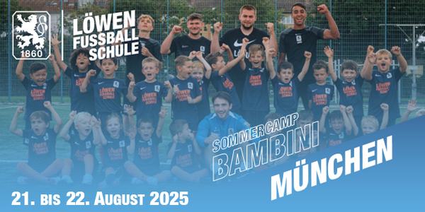 Cover Bambini-Sommercamp am Trainingsgelände des TSV 1860 München 2025