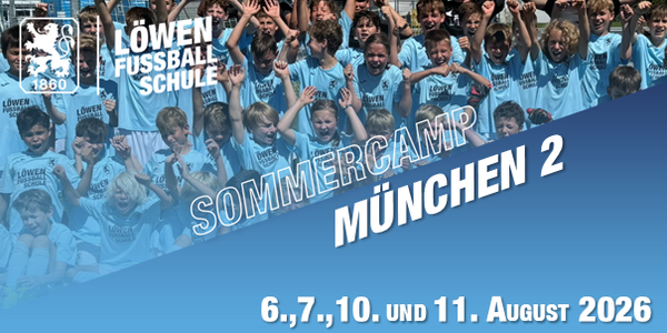 Cover Sommercamp 2 am Trainingsgelände des TSV 1860 München 2026
