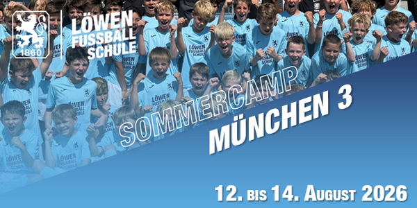 Cover Sommercamp 3 am Trainingsgelände des TSV 1860 München 2026