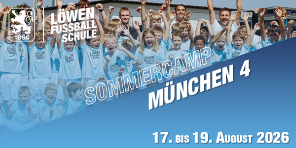 Cover Sommercamp 4 am Trainingsgelände des TSV 1860 München 2026