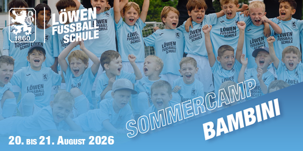 Cover Bambini-Sommercamp am Trainingsgelände des TSV 1860 München 2026